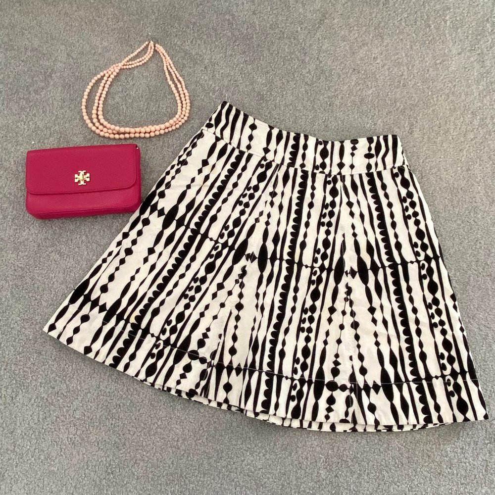 Fun Postmark Anthropologie A-line Skirt in Geometric Print US6 Summer   - O147